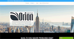 Desktop Screenshot of grupoorion.com.br